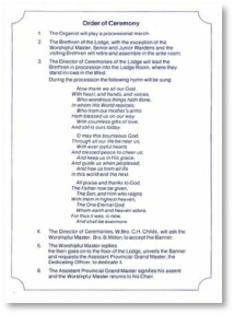 Banner Dedication Brochure