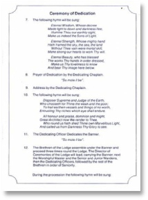 Banner Dedication Brochure
