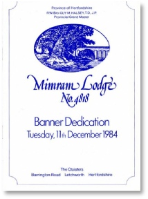 Banner Dedication Brochure